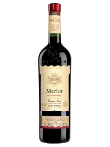 Вино выдержанное, географического наименования южного региона, Каушанского района красное сухое Мерло