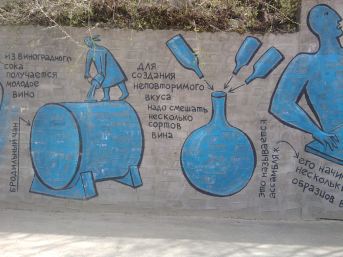 Граффити на стенах завода