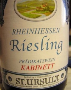 Этикетка вина категории Kabinett