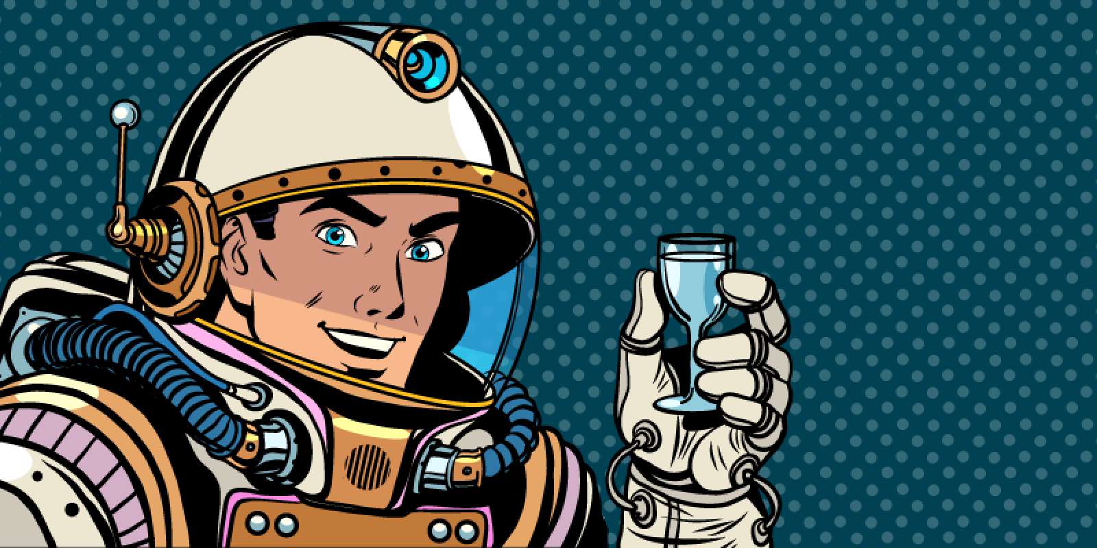 алкоголь и космонавт