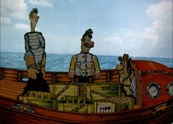 Шампанское Pol Roger в мультфильме Приключение капитана Врунгеля