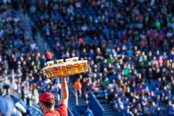 пиво на стадионах