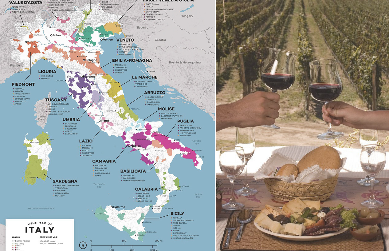 винная карта италии