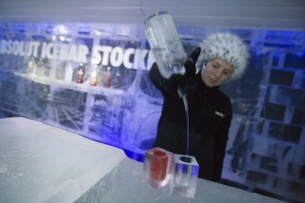 Первый ледяной бар в Стокгольме