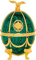 Графин-яйцо из серии Императорская коллекция зеленый