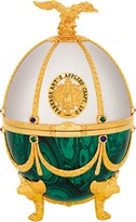 Графин-яйцо из серии Императорская коллекция бело-зеленый