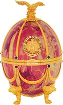 Графин-яйцо из серии Императорская коллекция красный