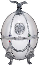 Графин-яйцо из серии Императорская коллекция серебряный