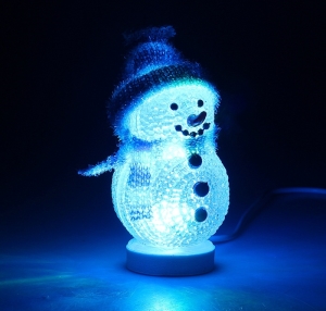 Сувенирная фигурка «Снеговичок в синем»